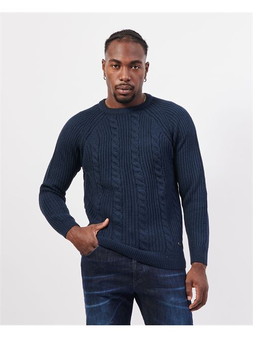 Yes Zee Blue Wool Blend Sweater YES ZEE | M853-HD000710